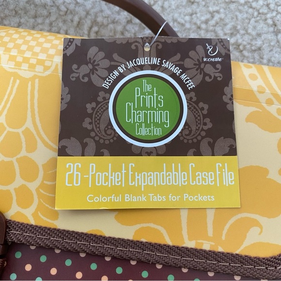 26-Pocket Expandable Case File Floral & Polkadot NWT - Picture 2 of 6